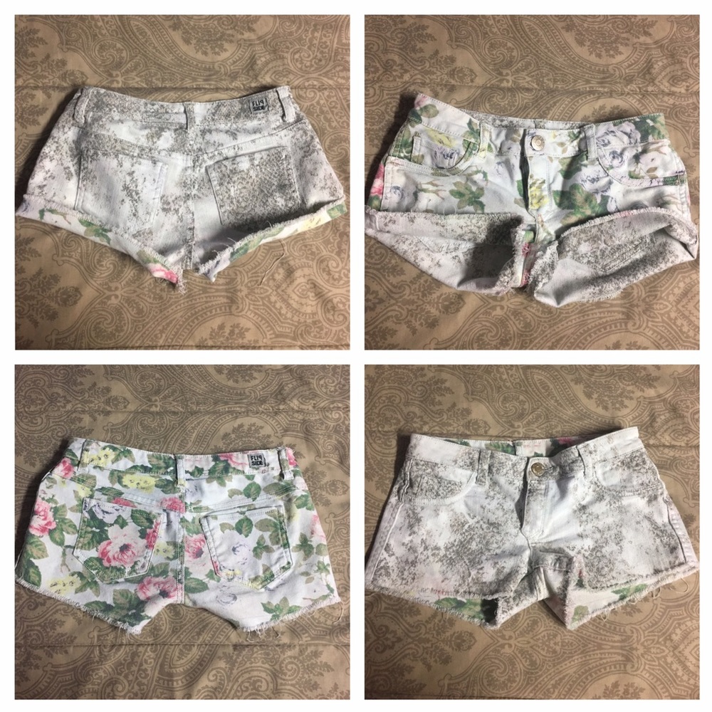 FLORAL GREEN FLIQ JEANS