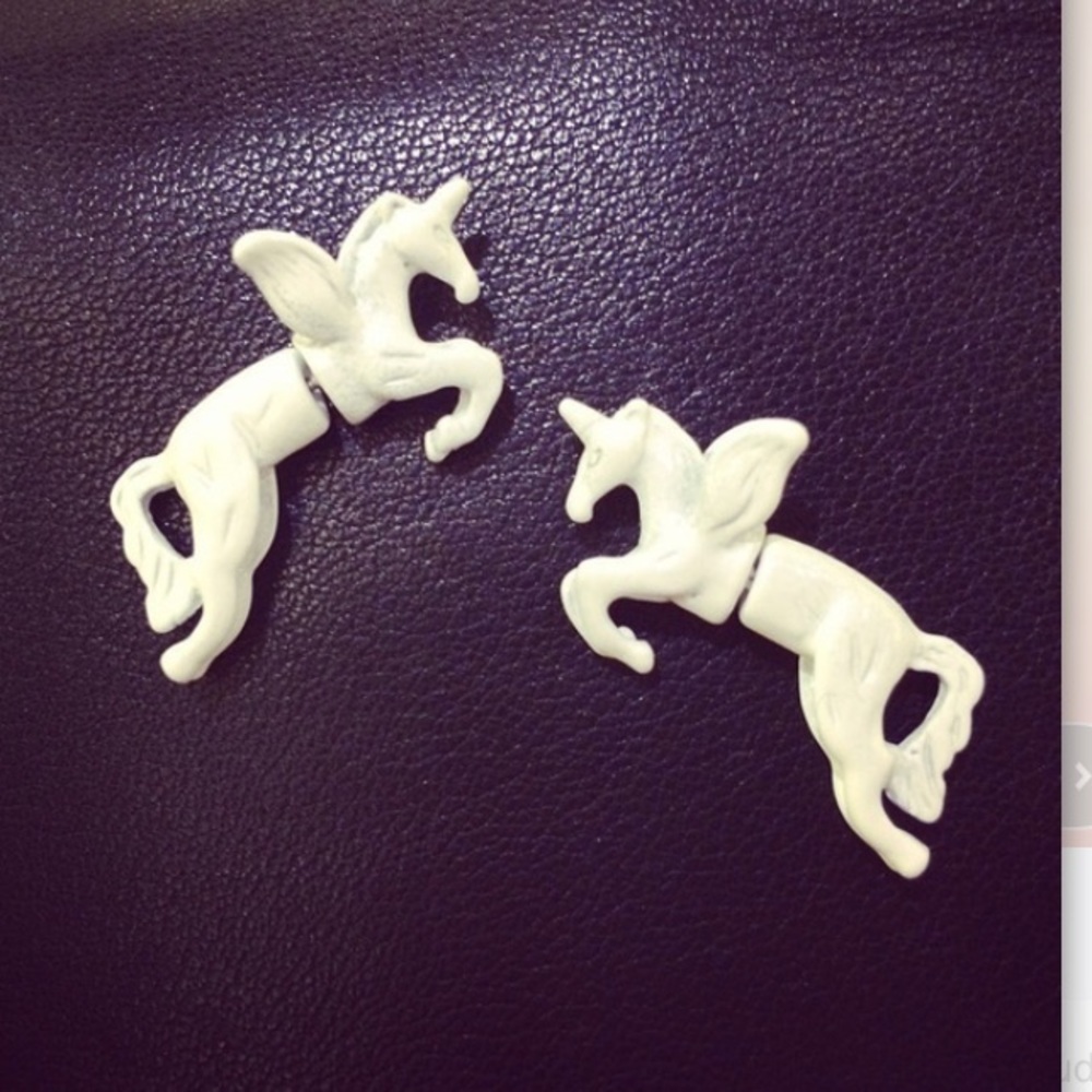 Ceramic Unicorn Earrings