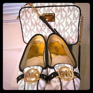 Michael Kors Fulton flats and matching purse