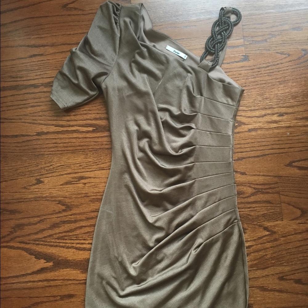 Golden Brown Tight Dress