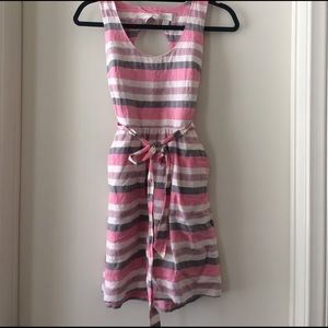 LOFT striped summer dress with pockets