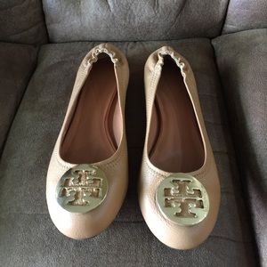 Tory Burch Nude Flats