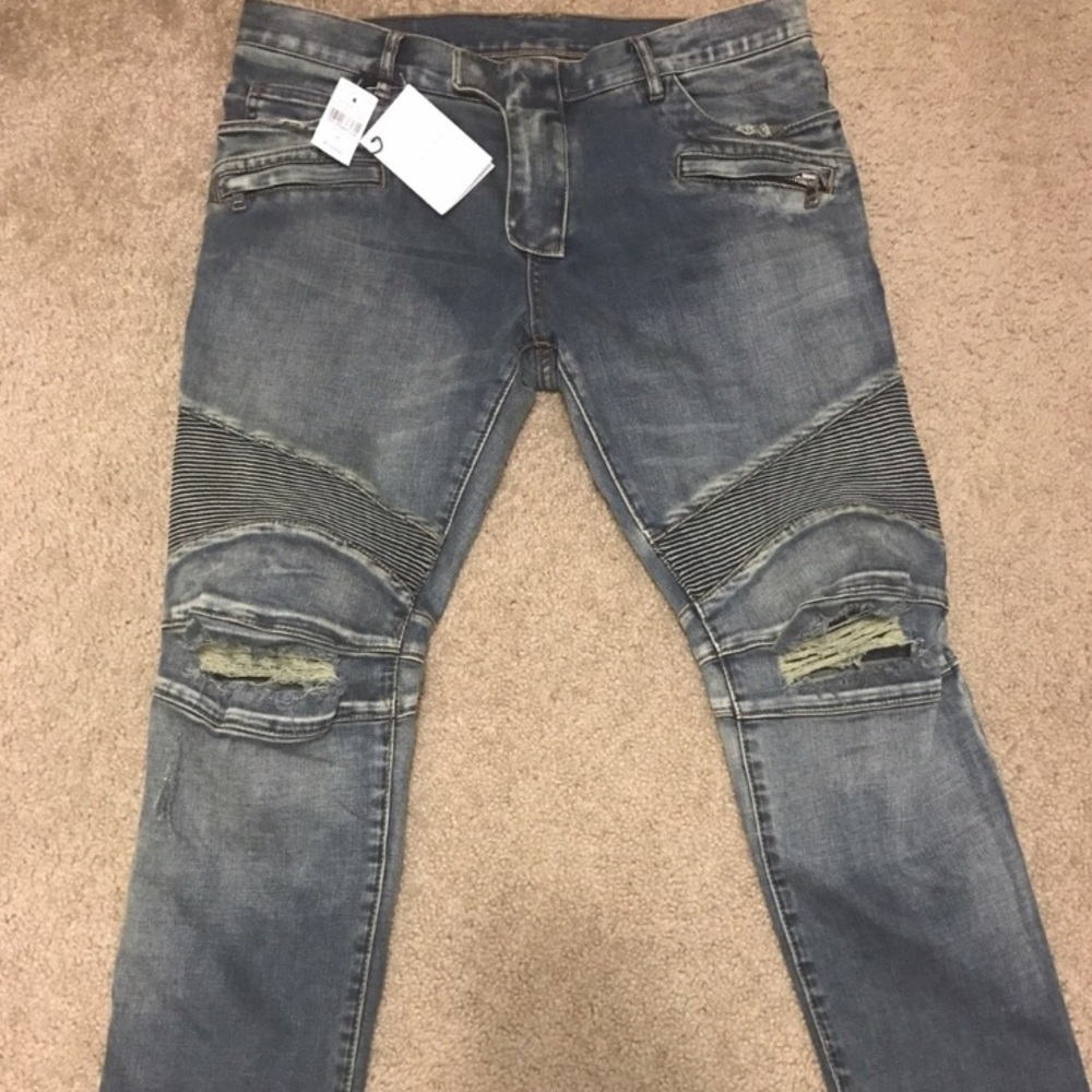 Balmain's Biker Jeans