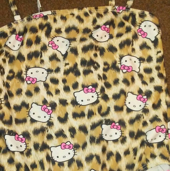 Hello kitty leopard girls swim suit - Picture 2 of 4