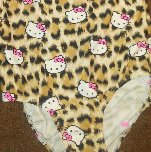 Hello kitty leopard girls swim suit - Picture 3 of 4