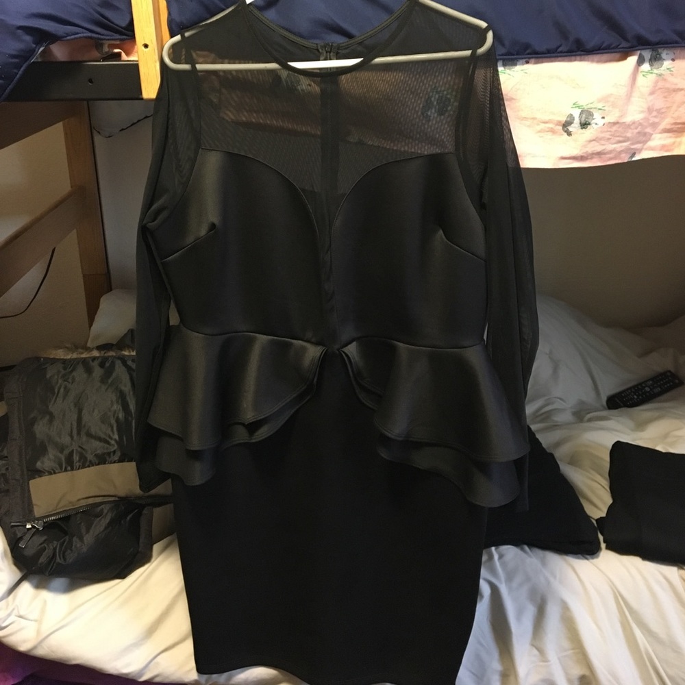 Plus size peplum dress