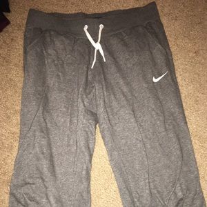 Nike sweat pant capris