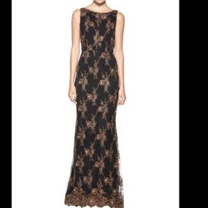 Alice & Olivia Beaded Evening Gown