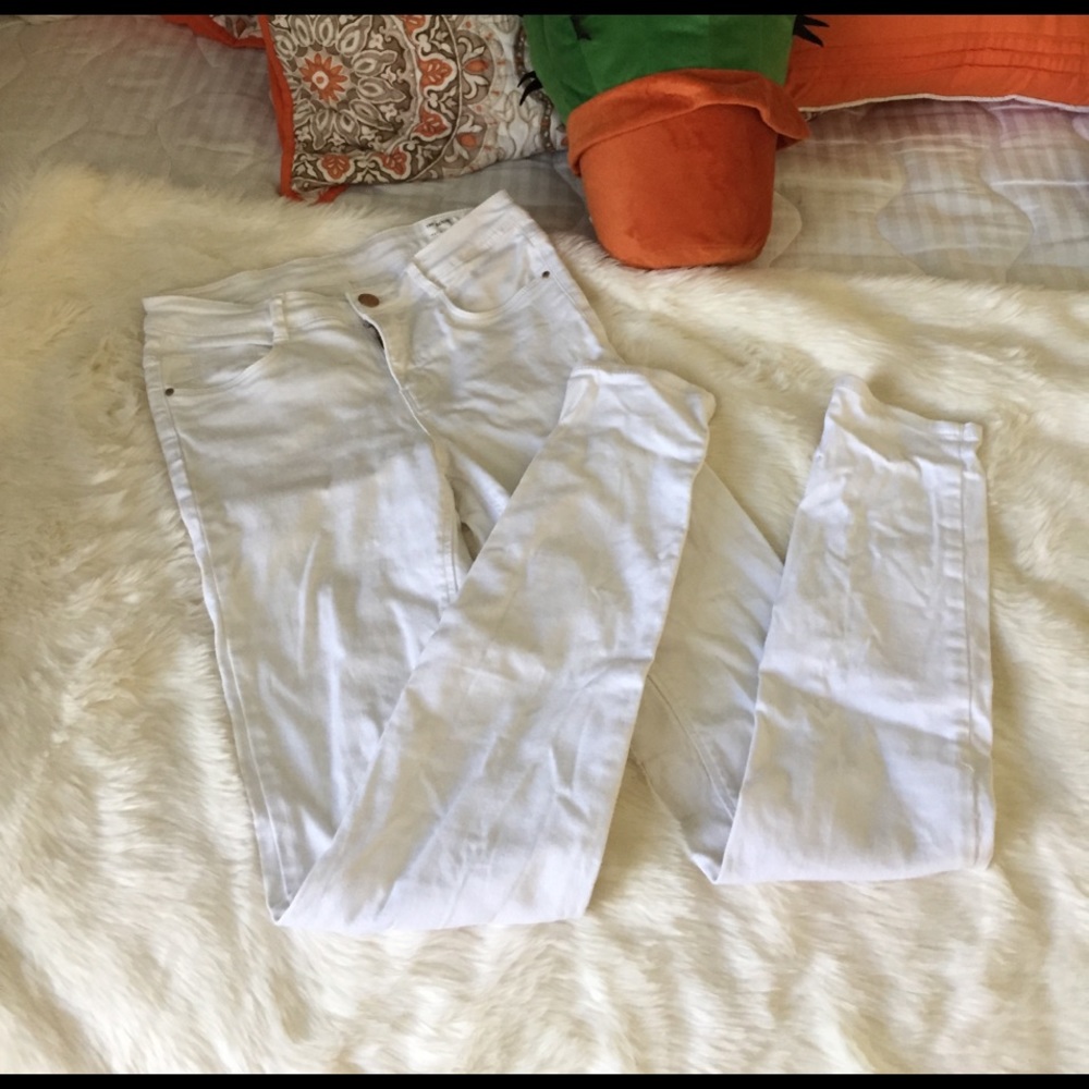 Zara trafaluc white skinny jeans