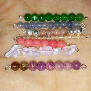 Gemstone Bar Pendants {Sterling & Genuine Gems}
