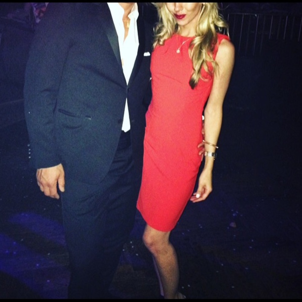 Red H&M Sheath Dress - Size 4