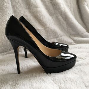 Black patent cosmic Jimmy Choo heels size 38