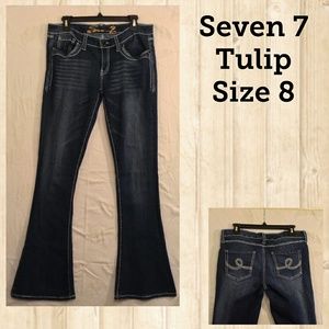 Seven 7 Tulip Fit Jeans, Size 8.