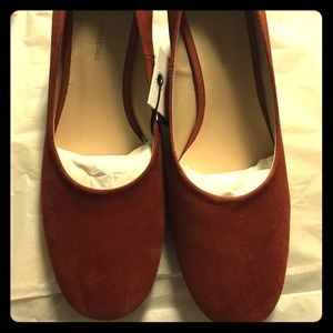 SOLD! Zara Suede Ballerina with Heel