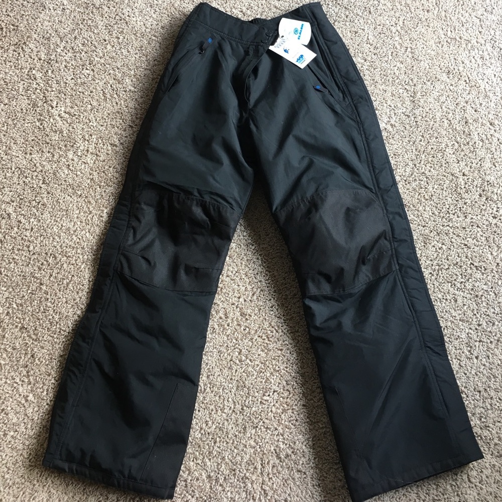 black snow pants