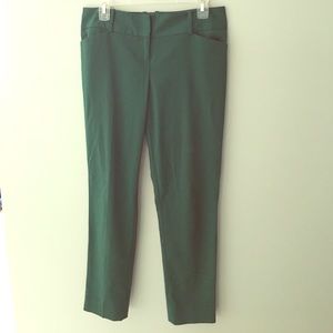 Forest green ankle trousers
