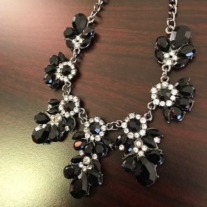 Sparkling Black Statement Necklace