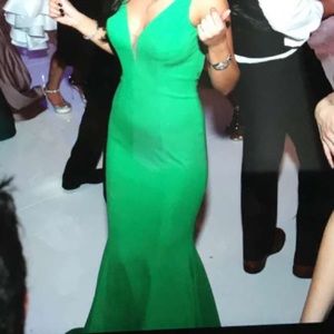Tony bowls Emerald Green Gown