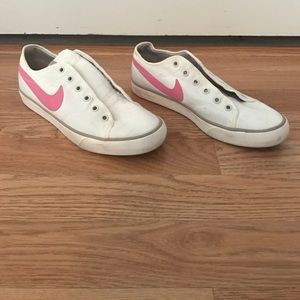 Pink and White Women's Nike Shoes