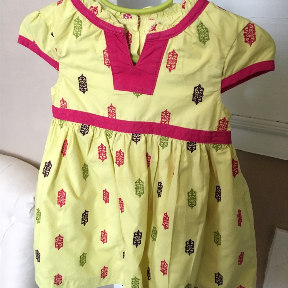 Yellow Tea dress 12-18mo