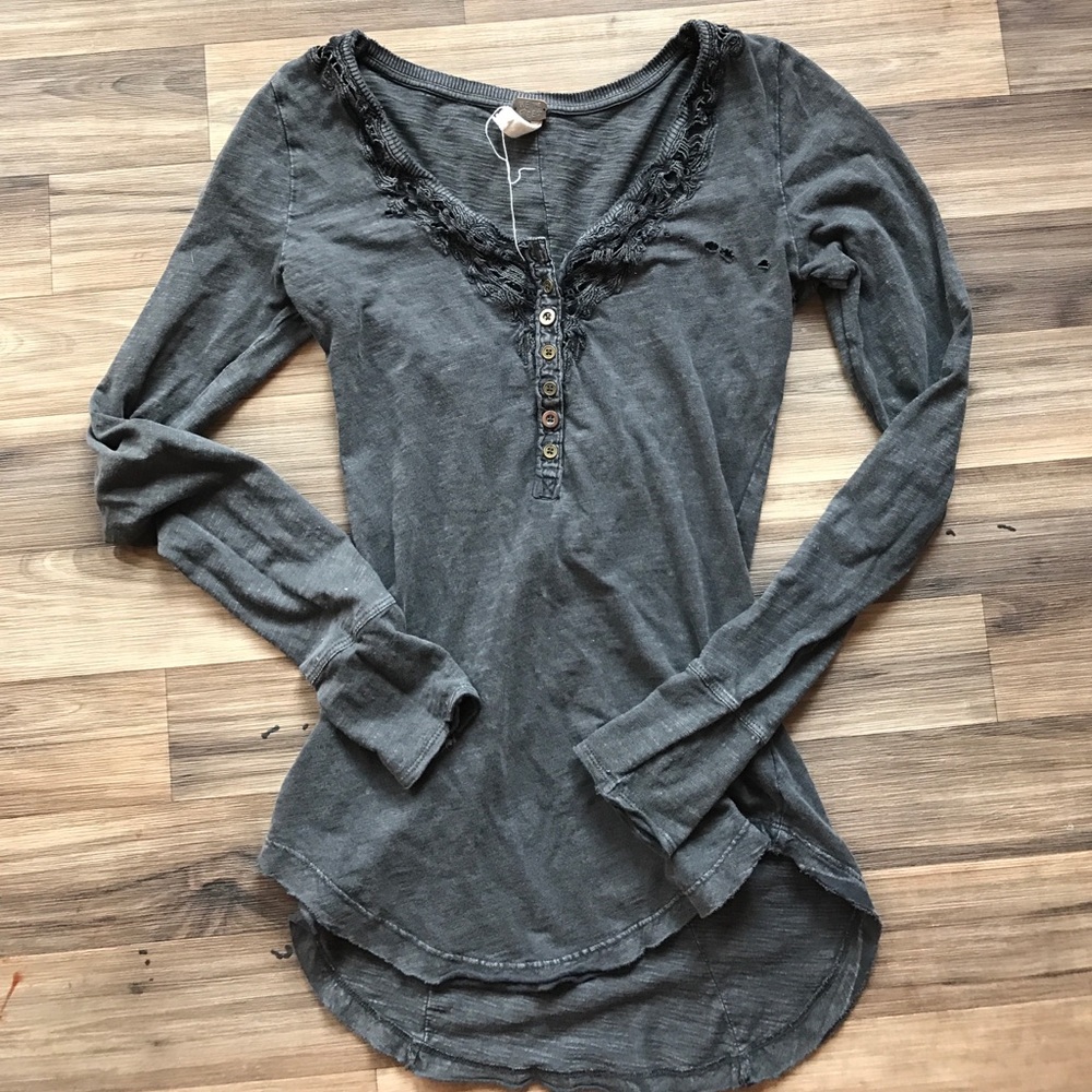 Free People Distressed Top