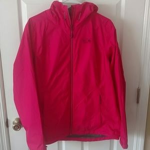 Mountain Hard Wear hooded pink wind breaker