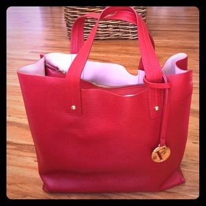 Red Furla Musa Tote