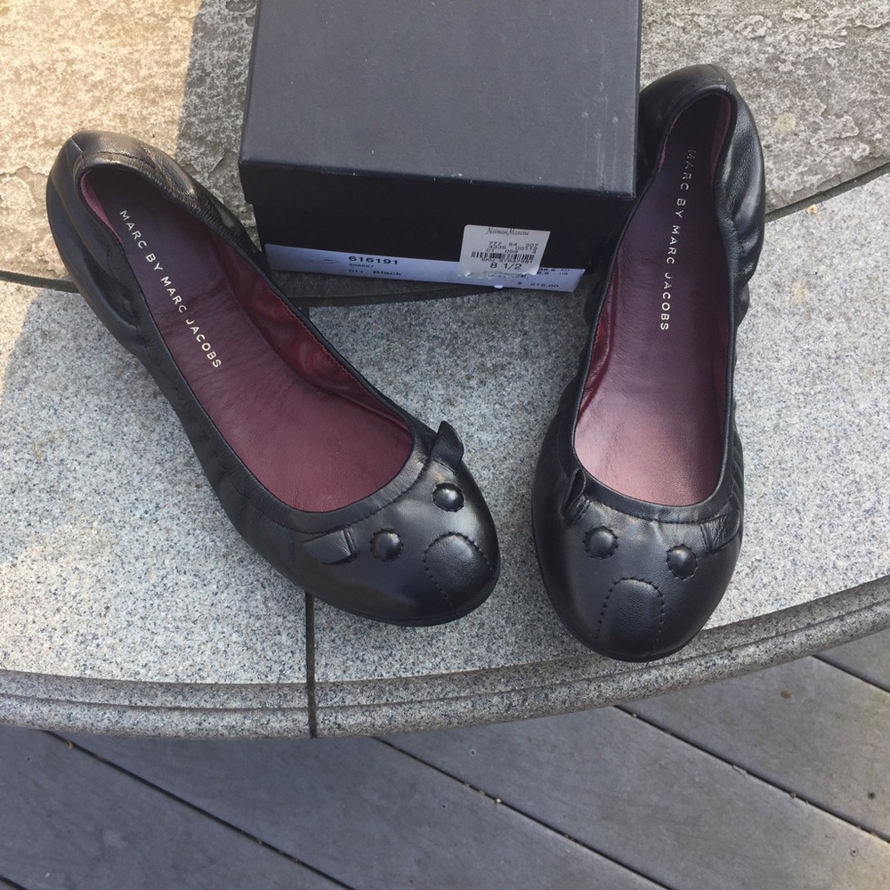 Marc by Marc Jacobs black mouse ballet flat