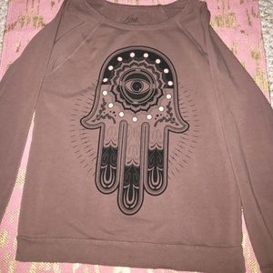 Hamsa/evil eye sweatshirt