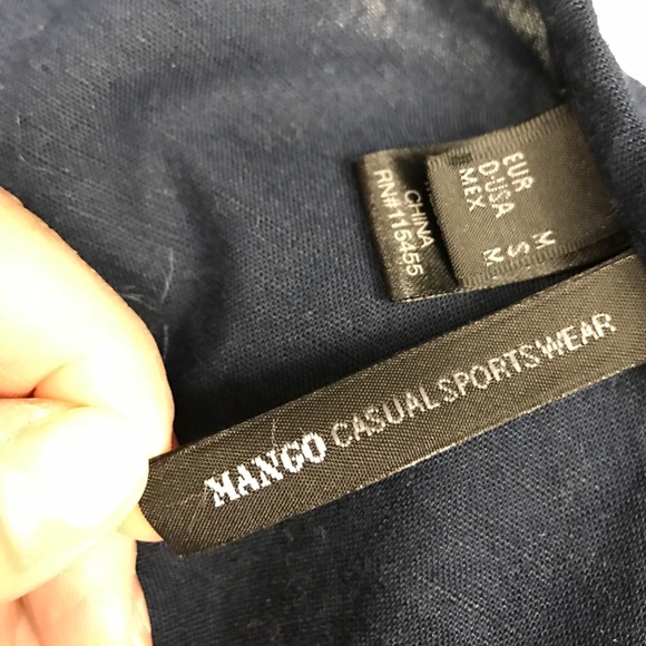 SOLD!  Mango Casuals Linen Top - Picture 6 of 6