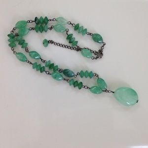 Gorgeous Jade necklace with attached charm