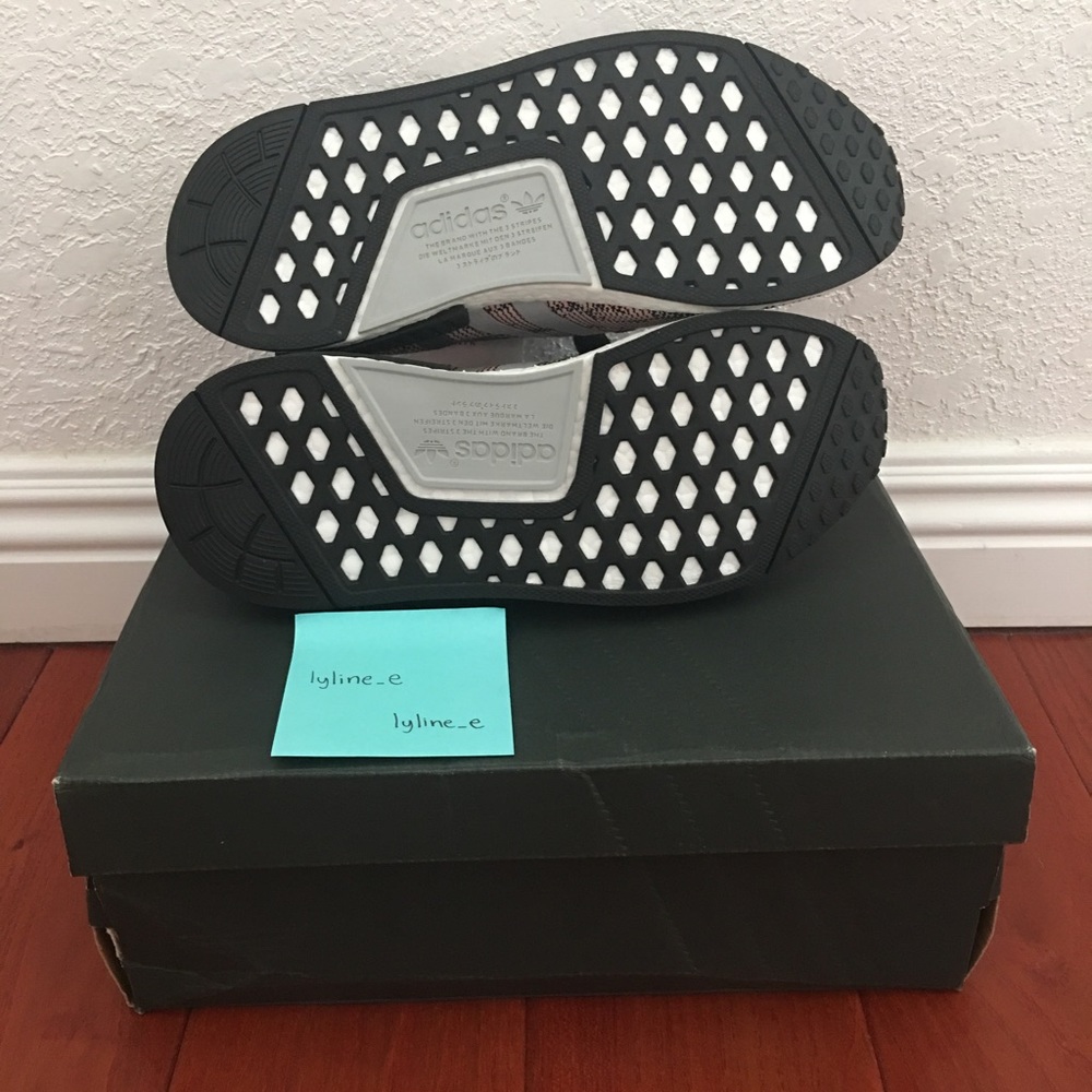 Adidas NMD R1 PK Primeknit Sun Glow Salmon Pink - Picture 4 of 4