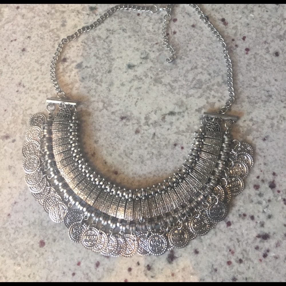 Boho coin necklace