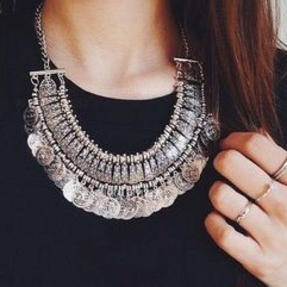 Boho coin necklace - Picture 2 of 3