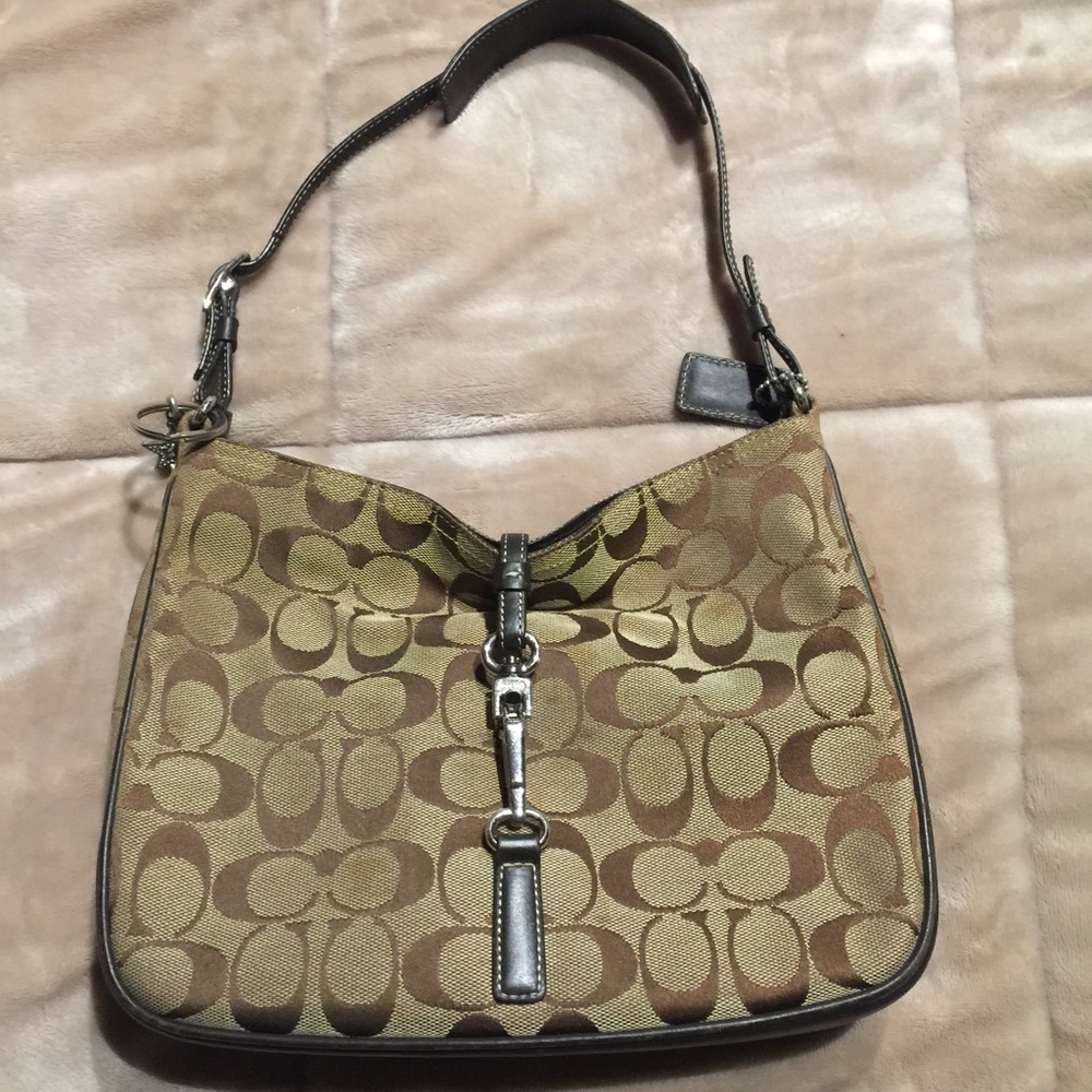 Authentic Coach monogram purse