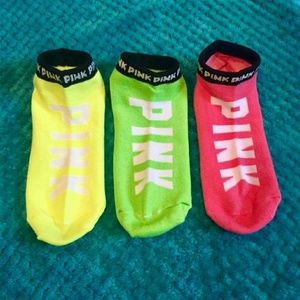 3 Pairs of Pink Socks