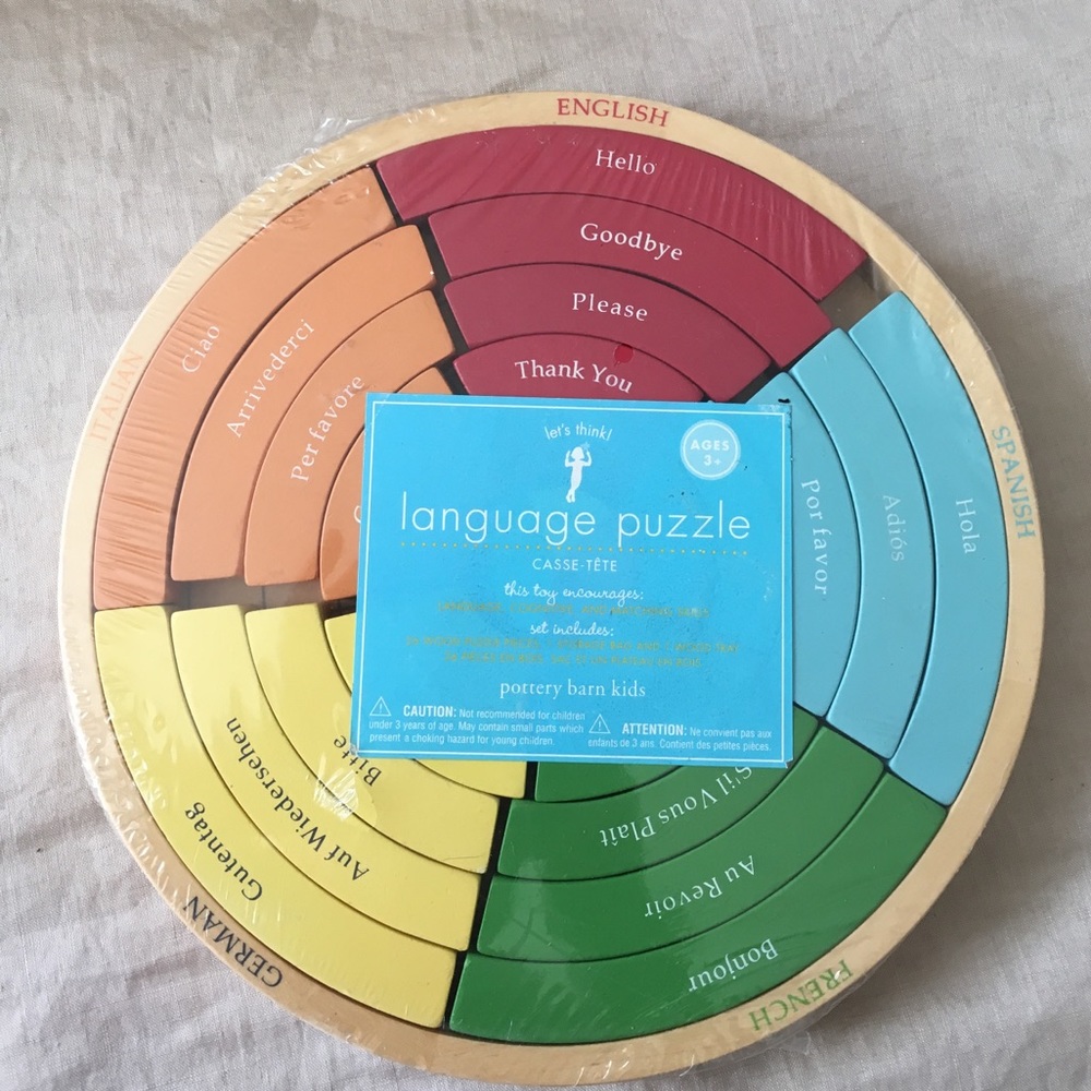 Pottery barn Language Puzzle