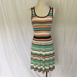 NWT Jessica Simpson Chevron and Striped Dress
