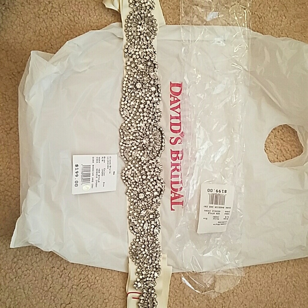 Wedding sash/belt, David's Bridal