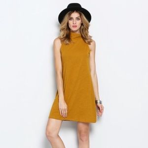 Simple Mock Neck Dress