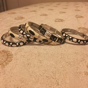Beautiful black and white mix bracelets