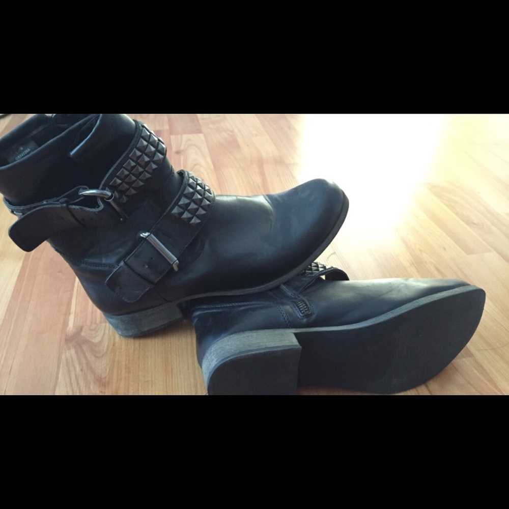 Faux black leather books