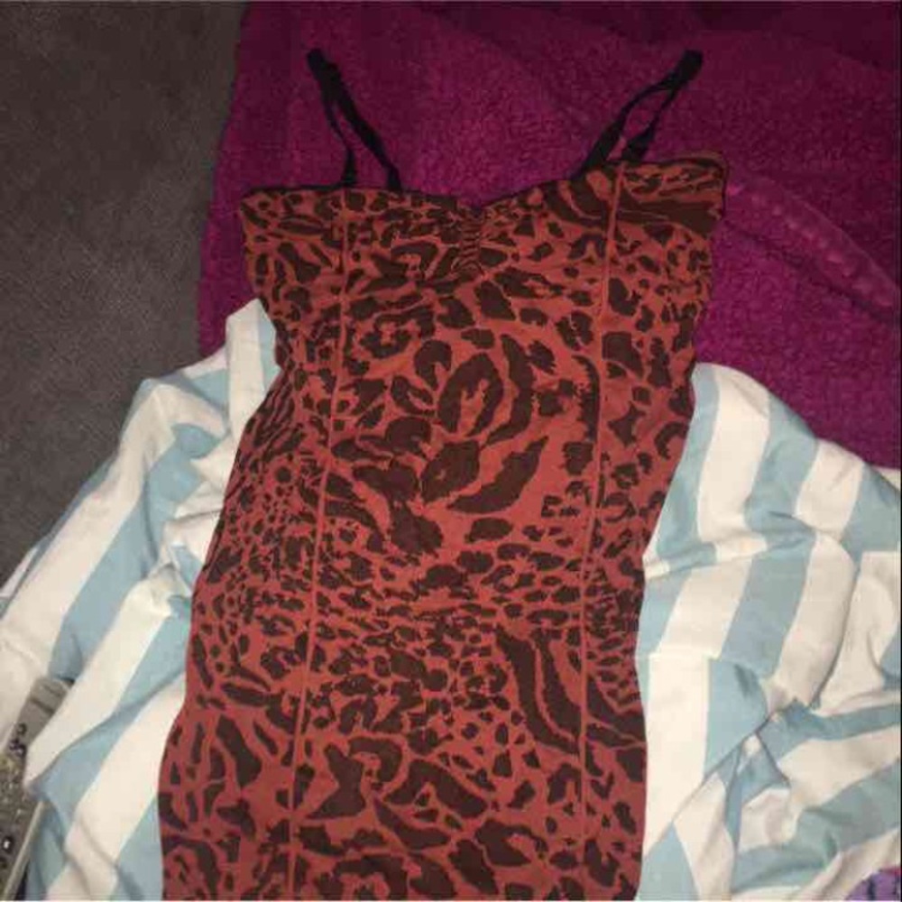 Free people red black dress