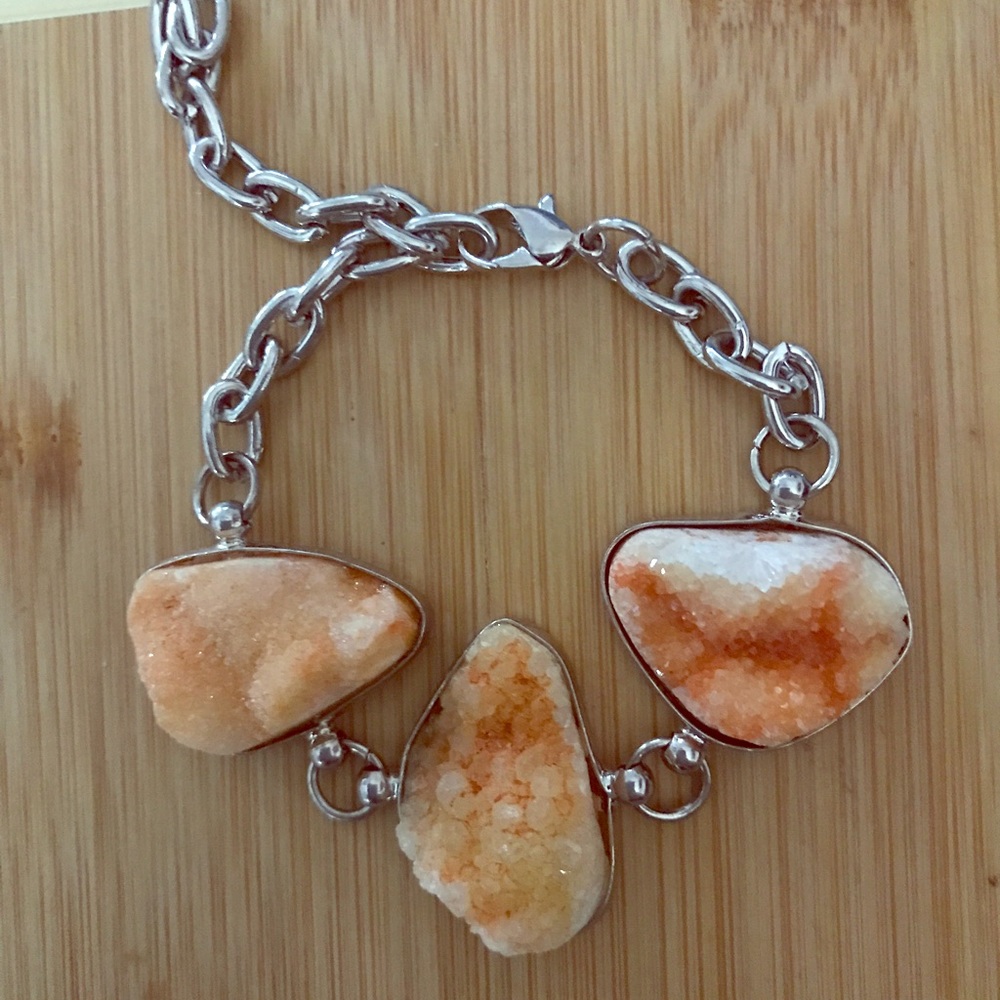 Apricot colored Drusy 🍉