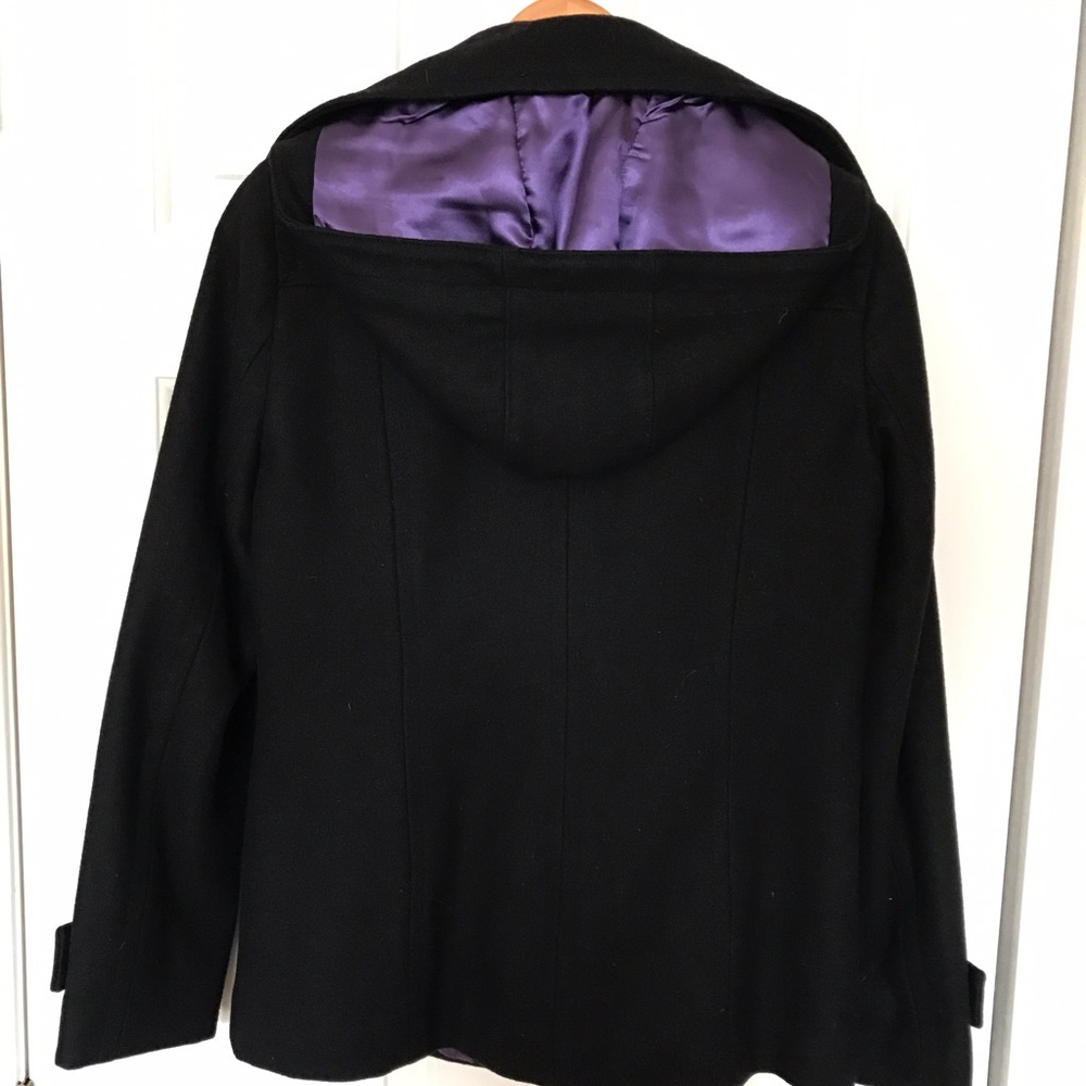 NWOT Calvin Klein Hooded Pea Coat - Picture 2 of 4