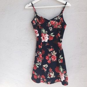 Floral A-Line Mini Dress