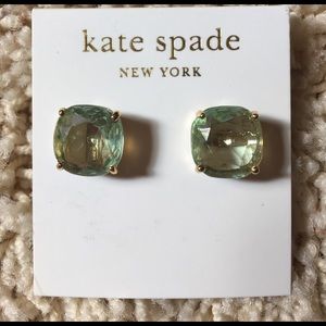 Kate Spade Light Green Square Studs