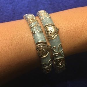 Nice little blue duo bracelets