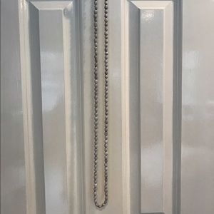 Grey Cuban beach pebbled long necklace