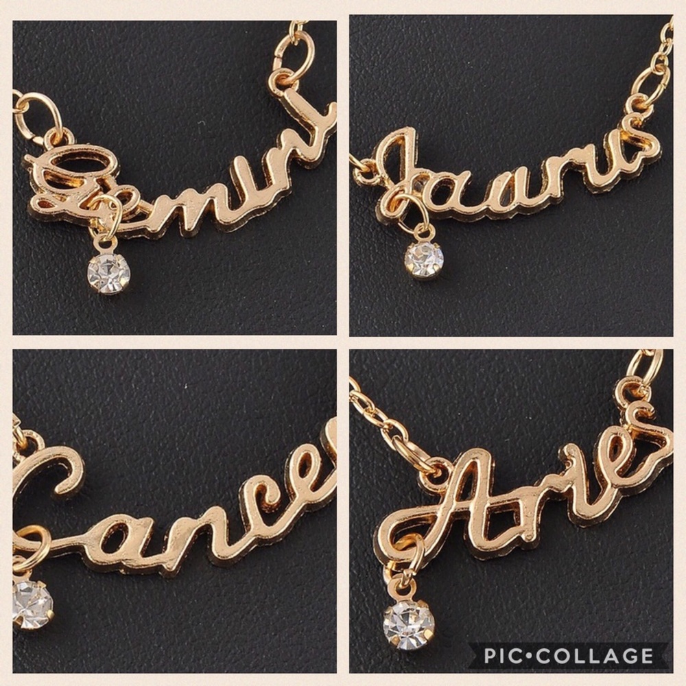 Zodiac sign necklaces - Picture 2 of 4